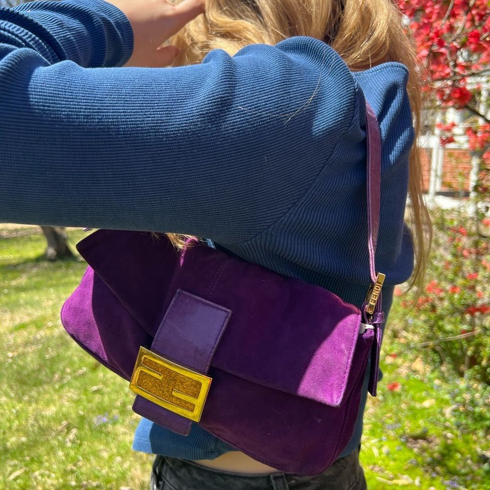 Fendi Purple Baguette Vintage - Picture 2 of 11